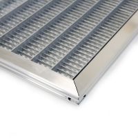 Kovová venkovní čisticí vstupní rohož s rámem FLOMA SteelMat - délka 60 cm, šířka 120 cm, výška 2,5 cm