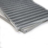 Kovová venkovní čisticí vstupní rohož s rámem FLOMA SteelMat - délka 60 cm, šířka 120 cm, výška 2,5 cm