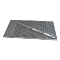 Kovová venkovní čisticí vstupní rohož s rámem FLOMA SteelMat - délka 60 cm, šířka 120 cm, výška 2,5 cm
