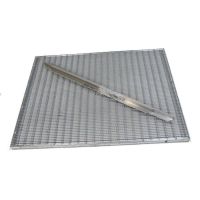 Kovová venkovní čistící vstupní rohož s rámem FLOMA SteelMat - délka 80 cm, šířka 100 cm, výška 2,5 cm