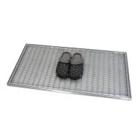 Kovová venkovní čistící vstupní rohož s rámem FLOMA SteelMat - délka 50 cm, šířka 100 cm a výška 2,2 cm