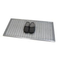 Kovová venkovní čistící vstupní rohož s rámem FLOMA SteelMat - délka 50 cm, šířka 100 cm, výška 2,2 cm