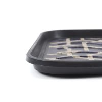 Plastový odkapávač na boty FLOMA Geo Lattice - délka 38 cm, šířka 75 cm a výška 2,1 cm