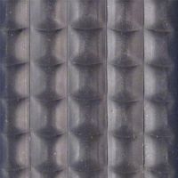 Gumová hliníková venkovní vstupní rohož FLOMA Alu Low - délka 100 cm, šířka 100 cm, výška 1 cm