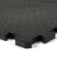 Gumová podlahová zátěžová rýhovaná rohož FLOMA Strong - délka 120 cm, šířka 80 cm a výška 2 cm