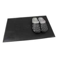 Gumová čistící venkovní vstupní rohož FLOMA Welcome - Brush - délka 45 cm, šířka 75 cm a výška 0,6 cm