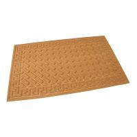 Hnědá textilní venkovní čisticí vstupní rohož FLOMA Bricks - Deco - délka 45 cm, šířka 75 cm, výška 1 cm