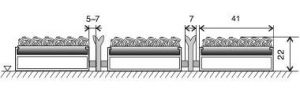 Textilní hliníková kartáčová vstupní rohož FLOMA Alu Wide - délka 100 cm, šířka 100 cm, výška 2,2 cm