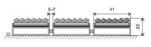 Textilní hliníková vstupní rohož FLOMA Alu Wide - délka 100 cm, šířka 100 cm, výška 2,2 cm