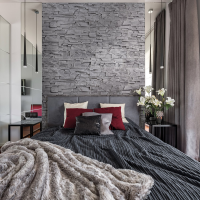Vzorek - Obkladový kámen SORRENTO šedá 494x147x35 mm Beton (1 ks) Steinblau