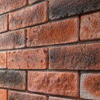 Vzorek - Cihlový obklad se spárou MAYO 1 červená 525/150/16mm beton (1 ks) Steinblau
