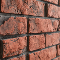 Vzorek - Cihlový obklad se spárou MIRAMAR 1 červená retro 255/70/25mm beton (1 ks) Steinblau