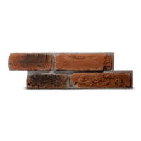 Vzorek - Cihlový obklad se spárou MONTEROS 1 červená historik 500/150/25mm beton (1 ks) Steinblau