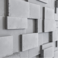 Vzorek - Steinblau Kamenný obklad SQUARE bílá 300/150/40mm beton (1 ks)