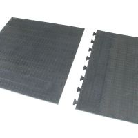 Gumová EPDM průmyslová protiskluzová modulová podlahová deska FLOMA Coins (penízky) - délka 110 cm, šířka 110 cm, výška 2 cm