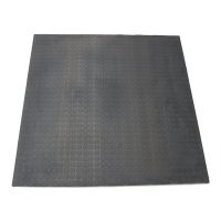 Gumová EPDM průmyslová protiskluzová modulová podlahová deska FLOMA Coins (penízky) - délka 110 cm, šířka 110 cm, výška 1,5 cm