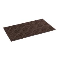 Hnědá textilní gumová vstupní rohož FLOMA Parquet - délka 60 cm, šířka 90 cm, výška 1,1 cm