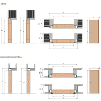 SKRYTÉ ZÁRUBNĚ V KITU S DVEŘMI XREVERX SDK i zdivo š.700xv.1970 mm tl. 44 Ermetika