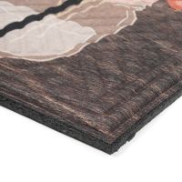 Textilní gumová vstupní rohož FLOMA Mason jar - délka 45 cm, šířka 75 cm, výška 1,1 cm