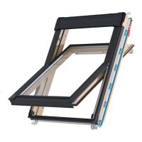 Střešní okno KEYLITE FUTURETHERM TCP ATG6 kyvné 78x140 cm dřevo lak 3-sklo Argon