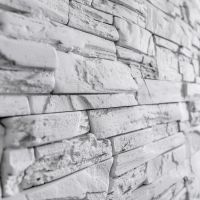 Vzorek - Kamenný obklad FASAD bílý 530x145x25 mm Beton (1 ks) Steinblau