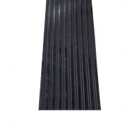 Černá gumová protiskluzová ochranná podložka (pás) pro přepravu zboží FLOMA - délka 60 m, šířka 10 cm, výška 3 mm