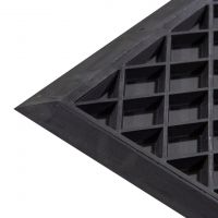 Gumová venkovní čisticí vstupní rohož FLOMA Simple - délka 30 cm, šířka 45 cm, výška 1 cm