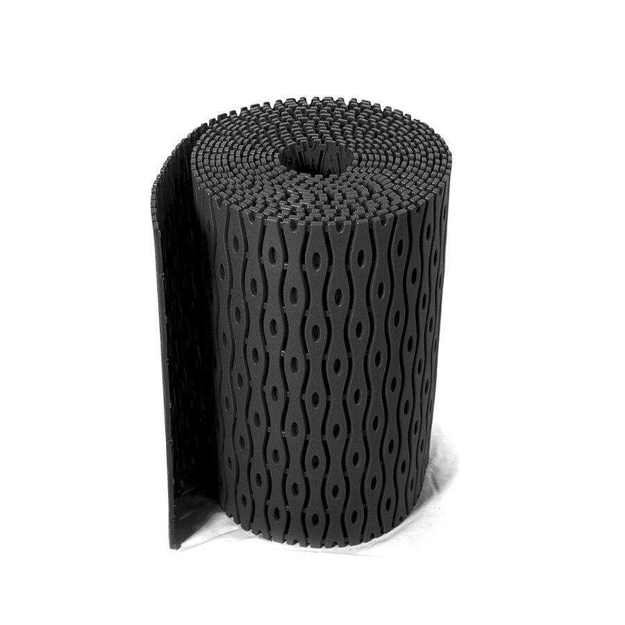 Černá plastová protiskluzová bazénová rohož (role) FLOMA Otti - délka 12 m, šířka 60 cm, výška 0,9 cm