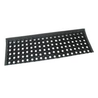 Gumová schodová rohož FLOMA Honeycomb Step - délka 25 cm, šířka 75 cm, výška 1,6 cm