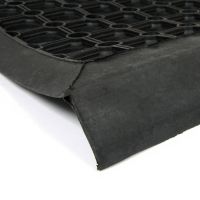 Gumová schodová rohož FLOMA Honeycomb Step - délka 25 cm, šířka 75 cm, výška 1,6 cm