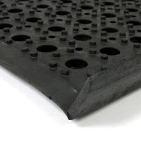 Gumová schodová rohož FLOMA Honeycomb Step - délka 25 cm, šířka 75 cm, výška 1,6 cm