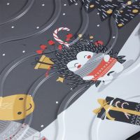 Plastový odkapávač na boty FLOMA Night Xmas Party - délka 38 cm, šířka 75 cm a výška 2,1 cm