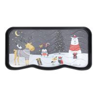 Plastový odkapávač na boty FLOMA Night Xmas Party - 38 x 75 x 2,1 cm