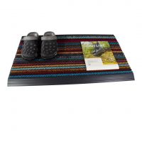 Různobarevná venkovní čistící kartáčová vstupní rohož FLOMA Outline - délka 50 cm, šířka 80 cm, výška 2,2 cm