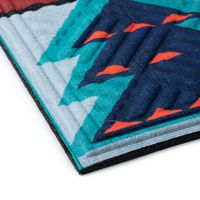 Textilní gumová vstupní rohož FLOMA Colorful Xmas - délka 45 cm, šířka 75 cm, výška 1,1 cm