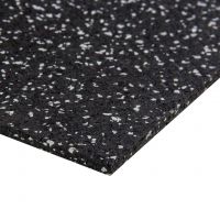 Černo-šedá gumová podlahová deska (puzzle - střed) FLOMA FitFlo SF1050 - délka 95,6 cm, šířka 95,6 cm, výška 1,6 cm