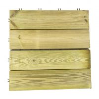 Dřevěná dřevoplastová terasová dlažba Linea Woodenstyle - délka 118 cm, šířka 30,5 cm, výška 3 cm