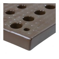 Hnědá plastová zatravňovací obdélníková dlažba - délka 60 cm, šířka 24,8 cm - 4 ks