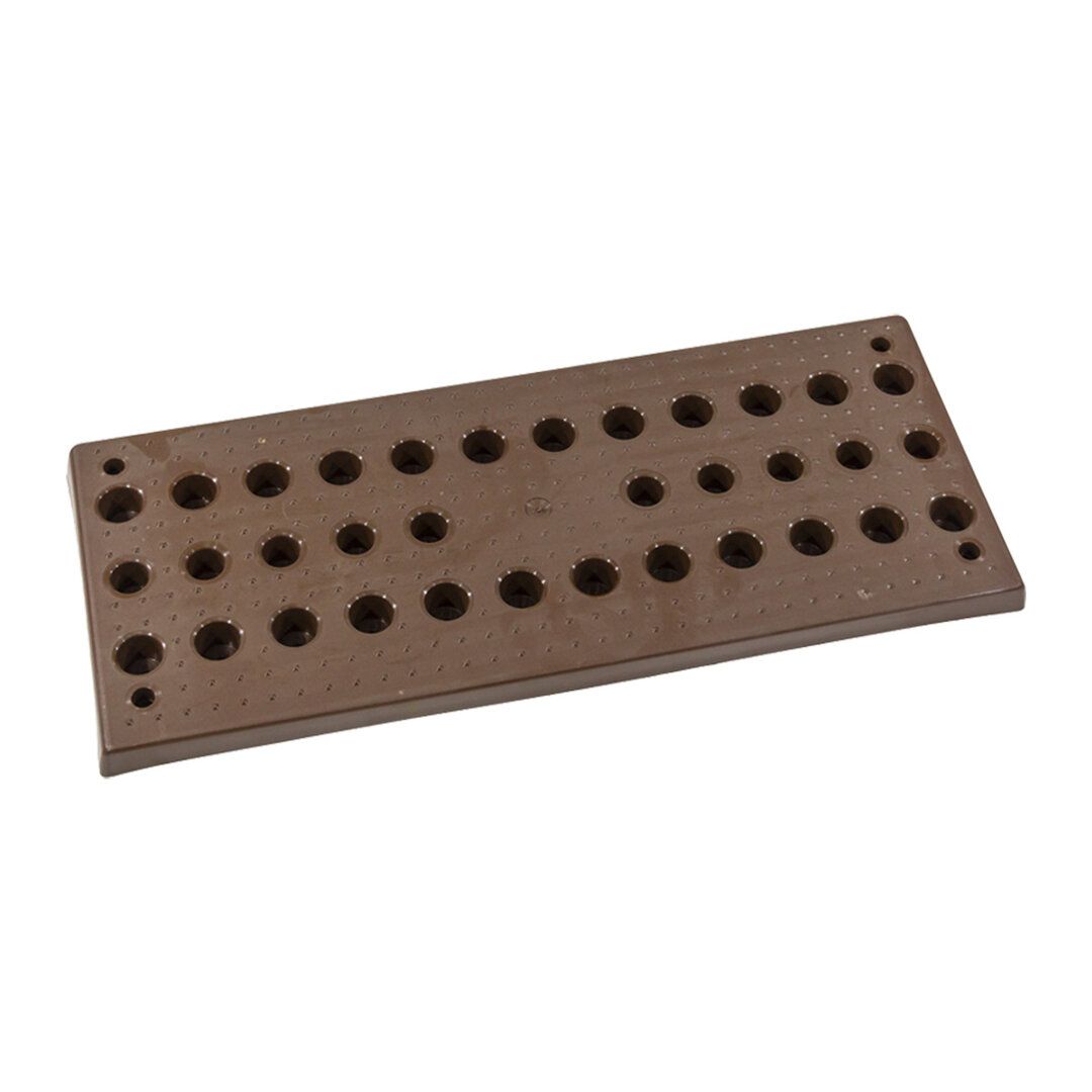 Hnědá plastová zatravňovací obdélníková dlažba - délka 60 cm, šířka 24,8 cm - 4 ks