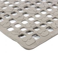 Béžová protiskluzová podložka do sprchy FLOMA - délka 54,5 cm, šířka 53,5 cm