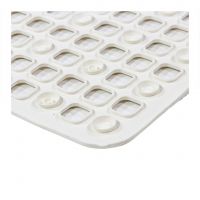 Bílá protiskluzová podložka do sprchy FLOMA - délka 54,5 cm, šířka 53,5 cm