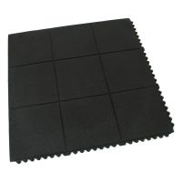 Gumová protiúnavová rohož FLOMA Solid Top Tile - délka 91,5 cm, šířka 91,5 cm, výška 1,6 cm