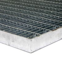 Kovová venkovní čisticí vstupní rohož FLOMA Grid - délka 40 cm, šířka 60 cm, výška 3 cm