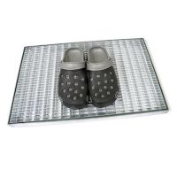 Kovová venkovní čisticí vstupní rohož s rámem FLOMA Grid - délka 40 cm, šířka 60 cm, výška 3,3 cm