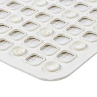 Bílá protiskluzová podložka do sprchy FLOMA - délka 54,5 cm, šířka 53,5 cm