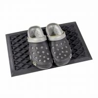 Gumová venkovní čisticí vstupní rohož FLOMA Simple - délka 30 cm, šířka 45 cm, výška 1 cm