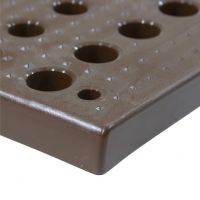 Hnědá plastová zatravňovací obdélníková dlažba - délka 60 cm, šířka 24,8 cm - 4 ks