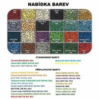 Černo-bílo-červená gumová modulová puzzle dlažba (okraj) FLOMA FitFlo SF1050 - délka 100 cm, šířka 100 cm, výška 0,8 cm