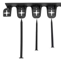 Černý plastový kotvicí hřeb Eco - průměr 1,4 cm, délka 25 cm