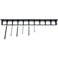 Černý plastový skrytý zahradní obrubník FLOMA Stella Bord - délka 100 cm, šířka 8 cm, výška 6 cm